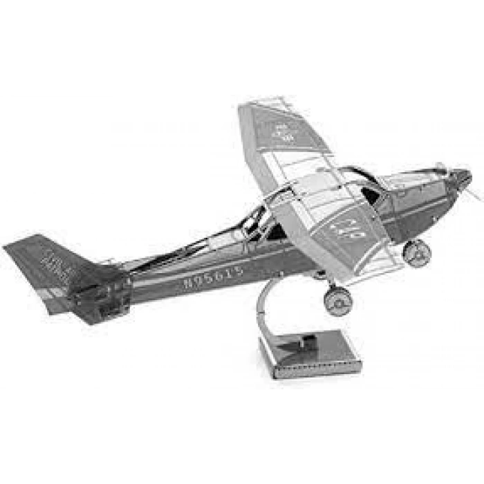 DIY 3D Metal Puzzle Senna Skyhawk Uçak Hediyelik Maket 14+ Yaş