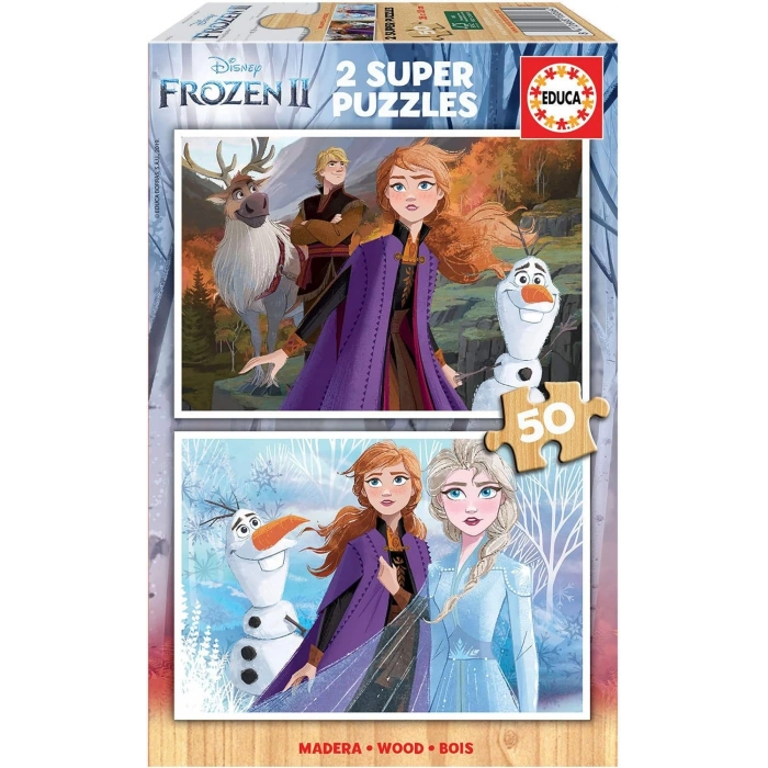Educa 2x50 Frozen 2 Puzzle 18086 Ahşap Puzzle