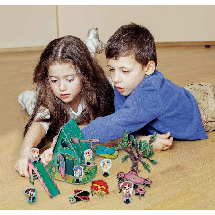 Educa 3 Boyutlu Peri Maceraları Puzzle Seti 18229
