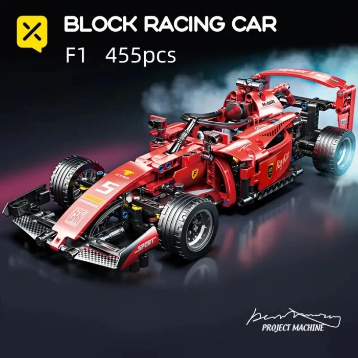 F1 FORMULA YARIŞ ARACI 6+ YAŞ 455 PARÇA PULL BACK ÇEK BIRAK  YAPI BLOK HEDİYELİK OYUNCAK