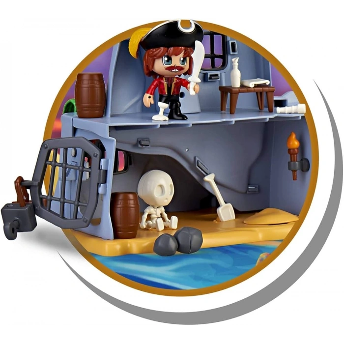 Feber Pinypon Macera- Kaptan Cayman Korsan Adası 2 Figürlü, 4 ile 8 Yaşında Çocuklar için (700015637)