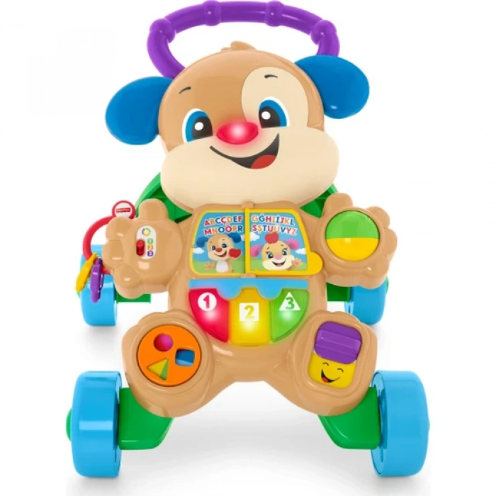 Fisher-Price Eğlen&Öğren Eğitici Köpekçik Yürüteç ,6 - 36 aylık, FTG10