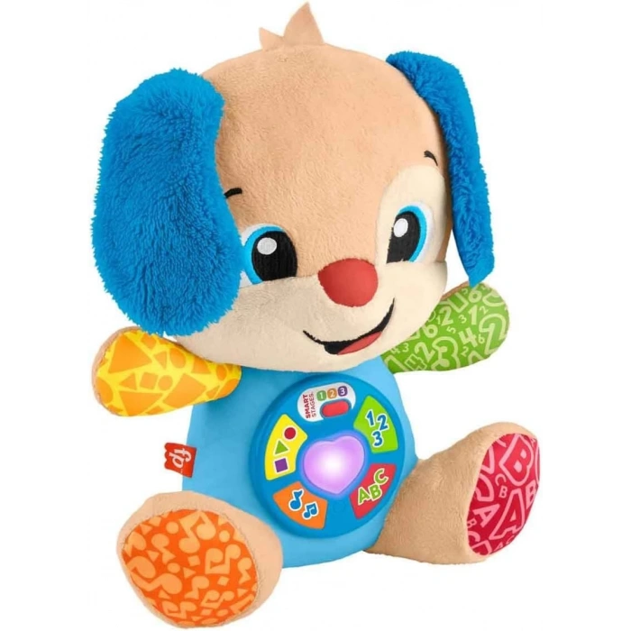 Fisher-Price Eğlen ve Öğren Yaşa Göre Gelişim Köpekçik, birden fazla dilde, bebek oyuncağı JFD25