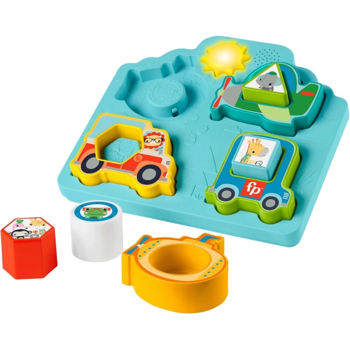 Fisher Price Sesli ve Işıklı Arabalar Puzzle HRP31
