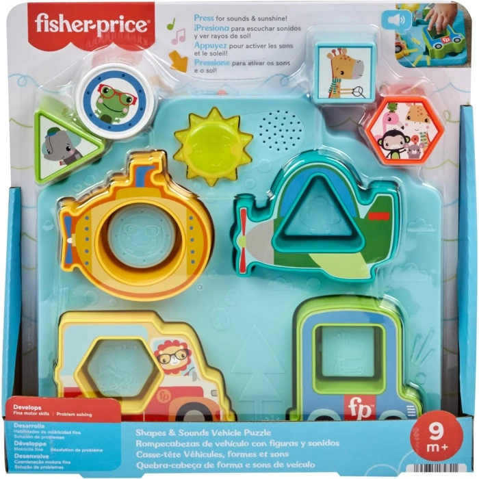 Fisher Price Sesli ve Işıklı Arabalar Puzzle HRP31