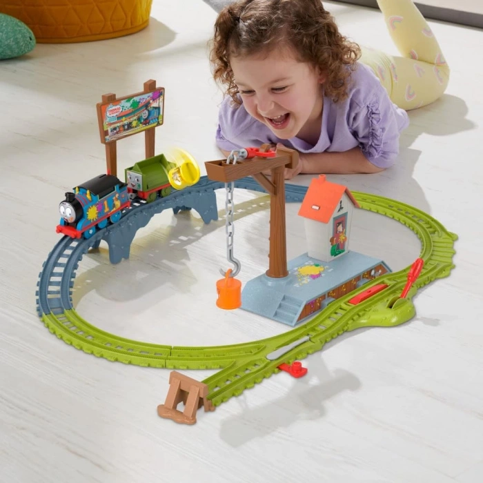 Fisher Price ve Arkadaşları Boya Teslimatı Motorlu Tren Seti HTN34