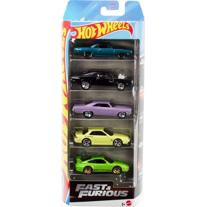 Hot Wheels Fast and Furious 5li Araba Seti JDR19
