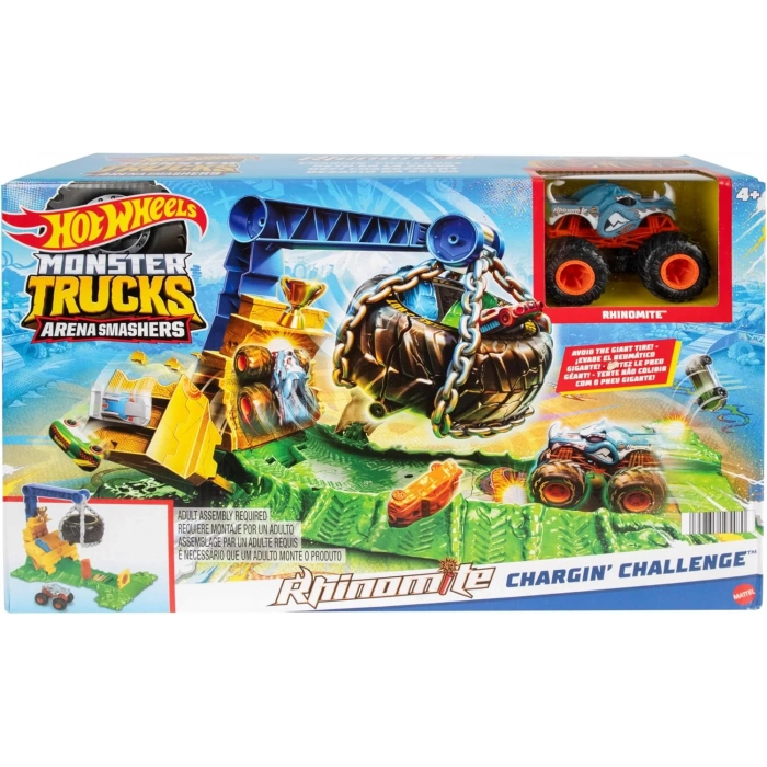 HOT WHEELS Monster Trucks Arenada Rhinomite Mücadelesi HTP18