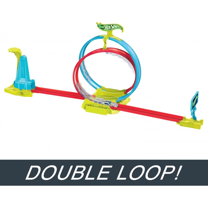 Hot Wheels Neon Yarışlar Çifte Çemberde Yarış Seti HPC05