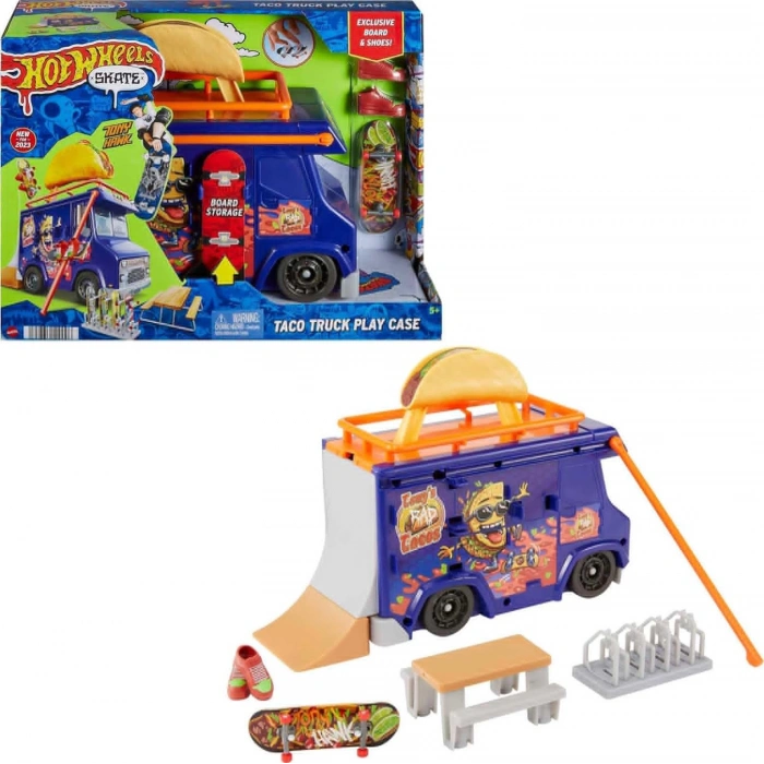 Hot Wheels Skate Taco Arabası Oyun Seti HMK00