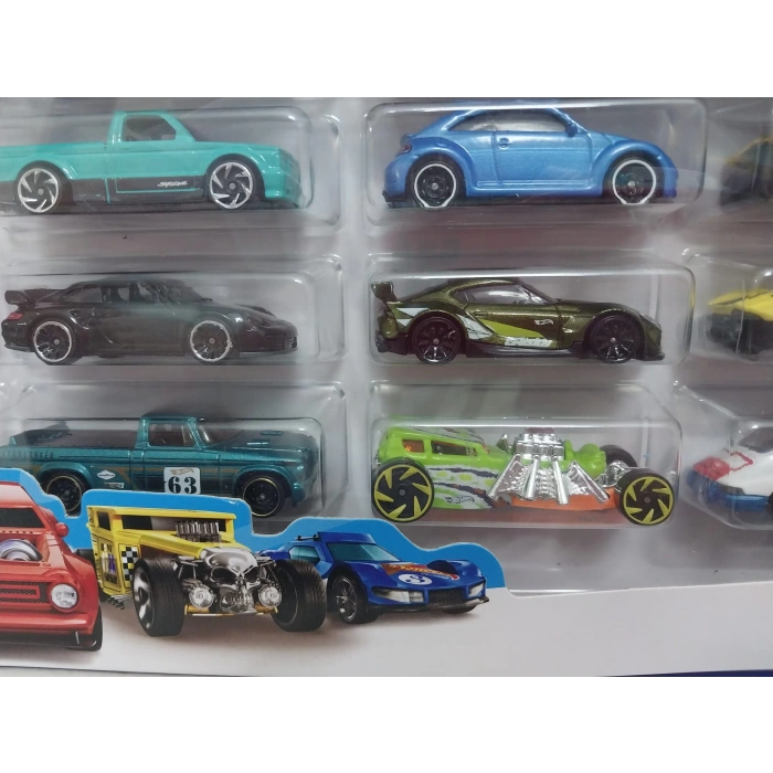 Hot Wheels Yirmili Araba Seti, 3 yaş ve üzeri, H7045 TOYOTA SUPRA - PORSCHE 911 VS