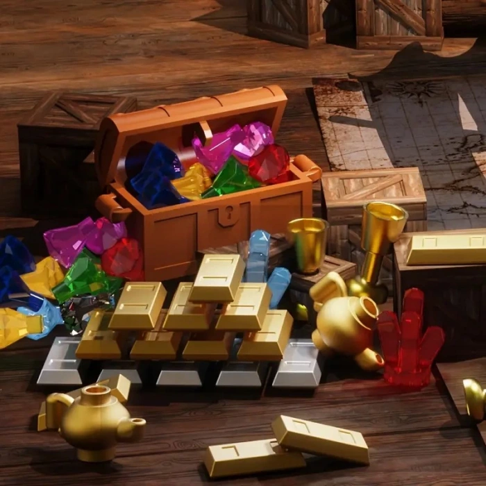 Korsan Gemisi Yapı Blokları Seti 573 Parça 6 Yaş Karayip Korsanları Pırates Modeli Kit hediye oyuncak