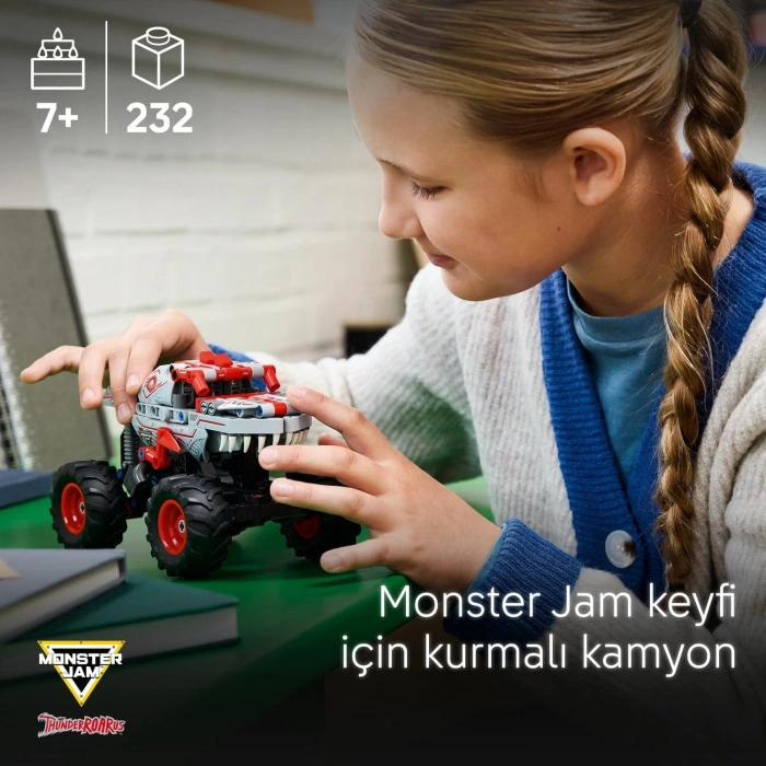 LEGO 42200 Technic Monster Jam Thunder ROARu Çek-Bırak Oyuncak Kamyon (232 Parça)