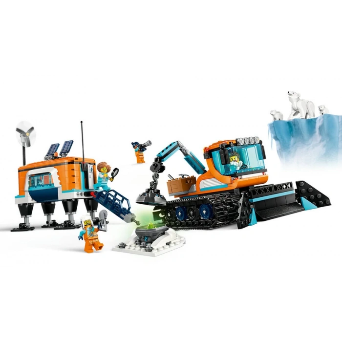 LEGO® City Kutup Keşif Kamyonu ve Mobil Laboratuvarı 60378 Oyuncak Yapım Seti (489 Parça)