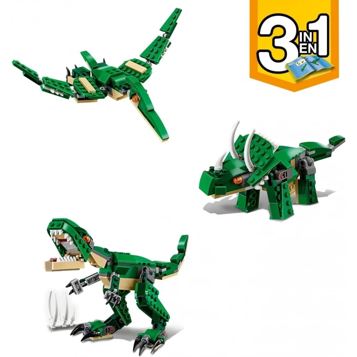 LEGO Creator Muhteşem Dinozorlar 31058-7 Yaş ve Üzeri Dinozorları Seven Çocuklar için Yaratıcı Oyuncak Yapım Seti (174 Parça)