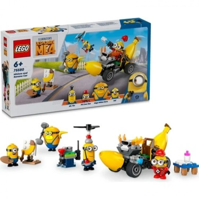 LEGO® Despicable Me 4 minyonlar ve Muz Araba 75580