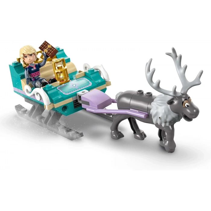 LEGO Disney Frozen Anna’nın Kızak Macerası 43256-4 Yaş ve Üzeri Çocuklar için Yaratıcı Oyuncak Yapım Seti, Doğum Günü Hediyesi (192 Parça)