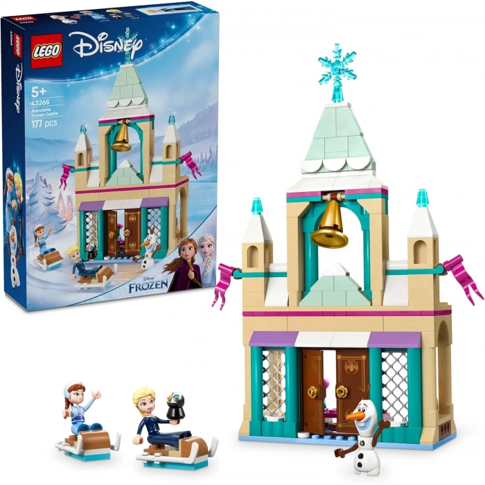 LEGO Disney Frozen Arendelle Karlar Ülkesi Şatosu 43265-5 Yaş ve Üzeri Çocuklar Oyuncak Yapım Seti, Doğum Günü Hediyesi (177 Parça)