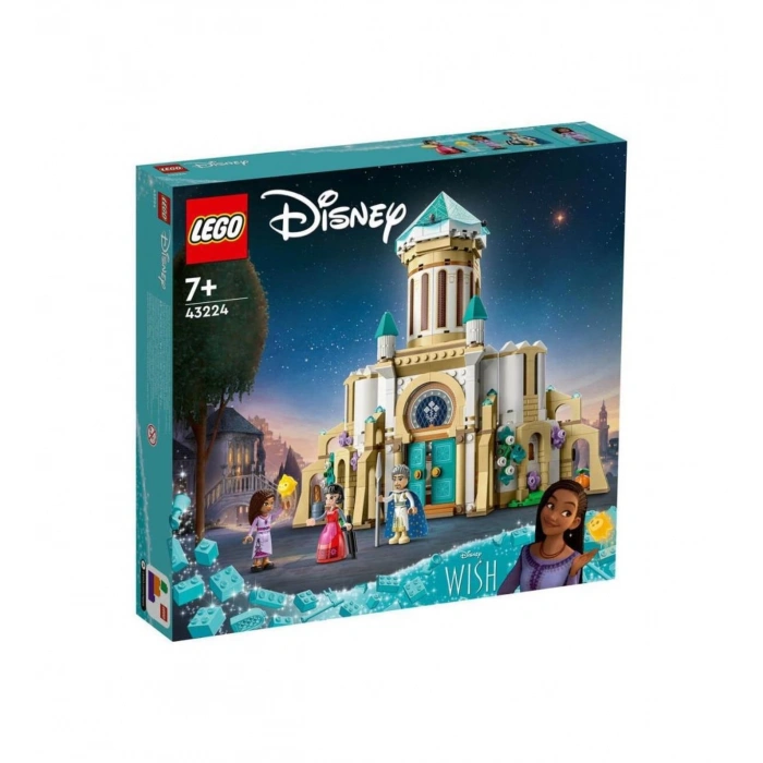 LEGO Disney Kral Magnifico’nun Kalesi 43224-7 Yaş ve Üzeri Çocuklar için Detaylı bir Kale İçeren Yaratıcı Oyuncak Yapım Seti 613 Parça