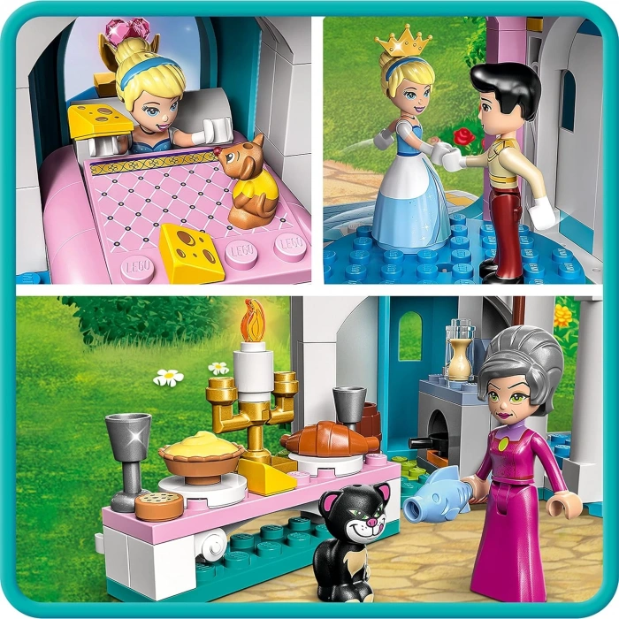 LEGO® | Disney Princess™ Sindirella ve Yakışıklı Prens’in Şatosu 43206-5 Yaş ve Üzeri Hayal Gücü Geniş Çocuklar için Oyuncak Yapım Seti (365 Parça)