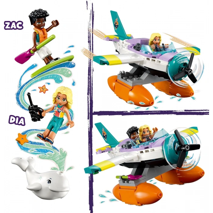 LEGO Friends Deniz Kurtarma Uçağı 41752 (203 Parça)