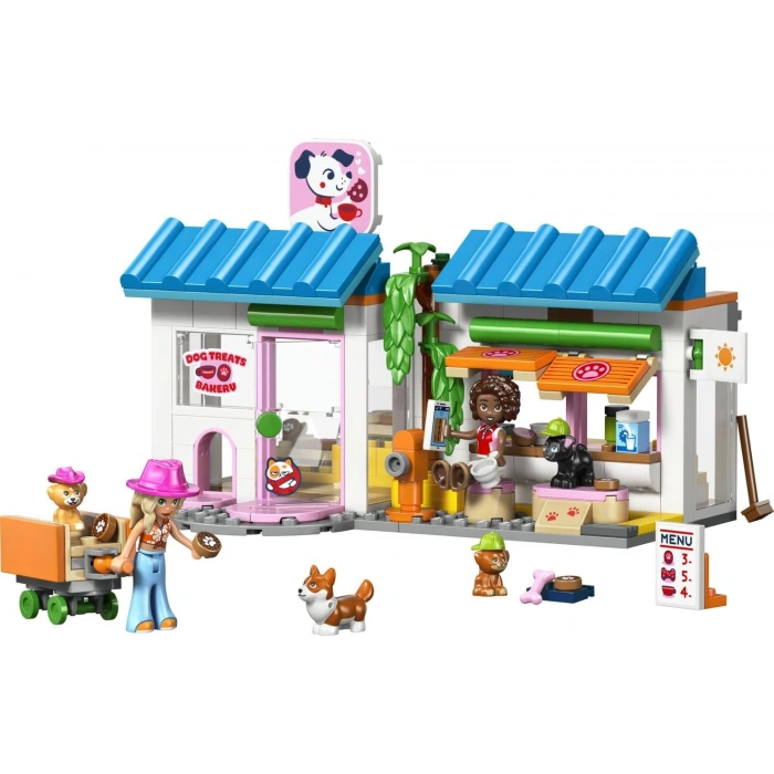 LEGO Friends Köpek Ödülleri Pastanesi 42677 – 6 Yaş ve Üzeri Çocuklar için Aliya ve Sage Mini Bebekleri ile 4 Oyuncak Köpek İçeren Yaratıcı Oyuncak Yapım Seti, Eğlenceli Hediye Fikri (278 Parça)