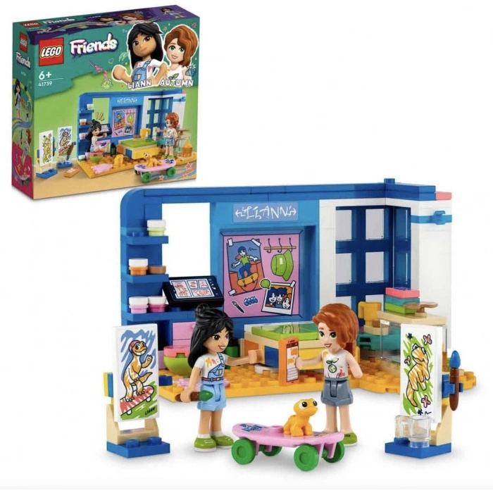 LEGO® Friends Liannnın Odası 41739-6 Yaş ve Üzeri Çocuklar için Yaratıcı Oyuncak Yapım Seti (204 Parça)