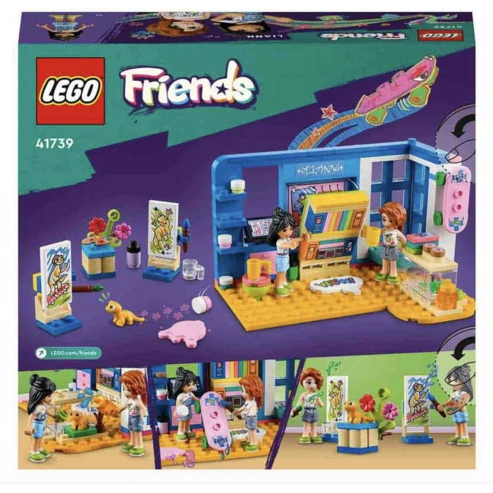 LEGO® Friends Liannnın Odası 41739-6 Yaş ve Üzeri Çocuklar için Yaratıcı Oyuncak Yapım Seti (204 Parça)