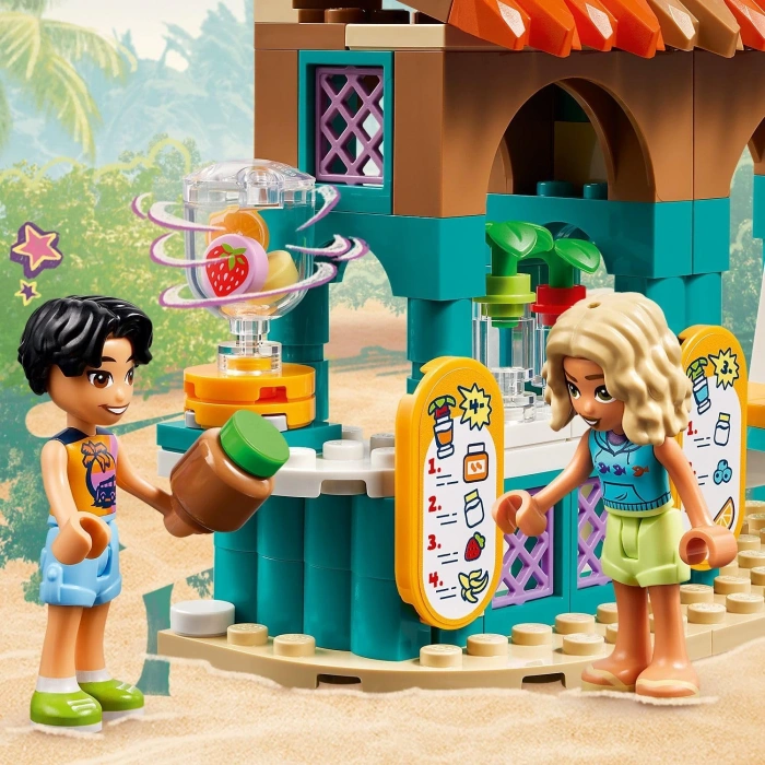 LEGO Friends Meyveli İçecek Plaj Standı 42625-6 Yaş ve Üzeri Çocuklar için Kaplumbağa Figürü İçeren Yaratıcı Oyuncak Yapım Seti (213 Parça)