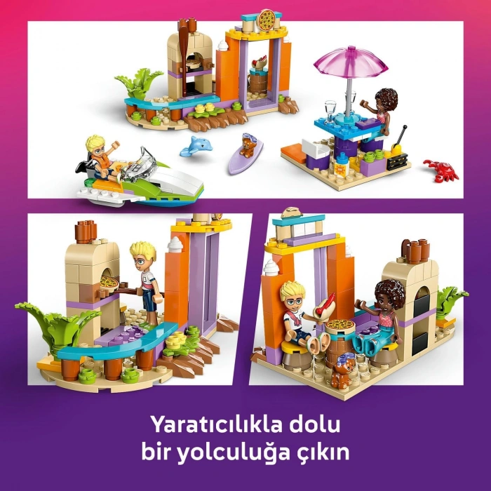 LEGO Friends Yaratıcı Plaj ve Seyahat Bavulu 42672-5 Yaş ve Üzeri Çocuklar için Yaratıcı Oyuncak Yapım Seti, Doğum Günü Hediyesi (188 Parça)