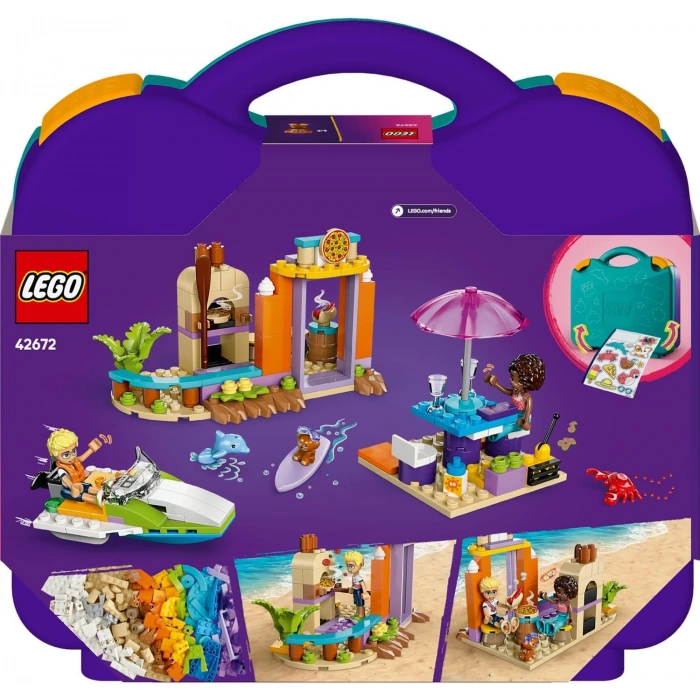 LEGO Friends Yaratıcı Plaj ve Seyahat Bavulu 42672-5 Yaş ve Üzeri Çocuklar için Yaratıcı Oyuncak Yapım Seti, Doğum Günü Hediyesi (188 Parça)