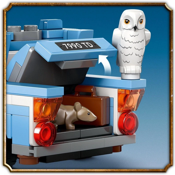 LEGO Harry Potter Uçan Ford Anglia 76424-7 Yaş ve Üzeri Harry Potter Hayranları için Harry Potter ve Ron Weasley Minifigürü İçeren Koleksiyonluk Yaratıcı Oyuncak Yapım Seti (165 Parça)