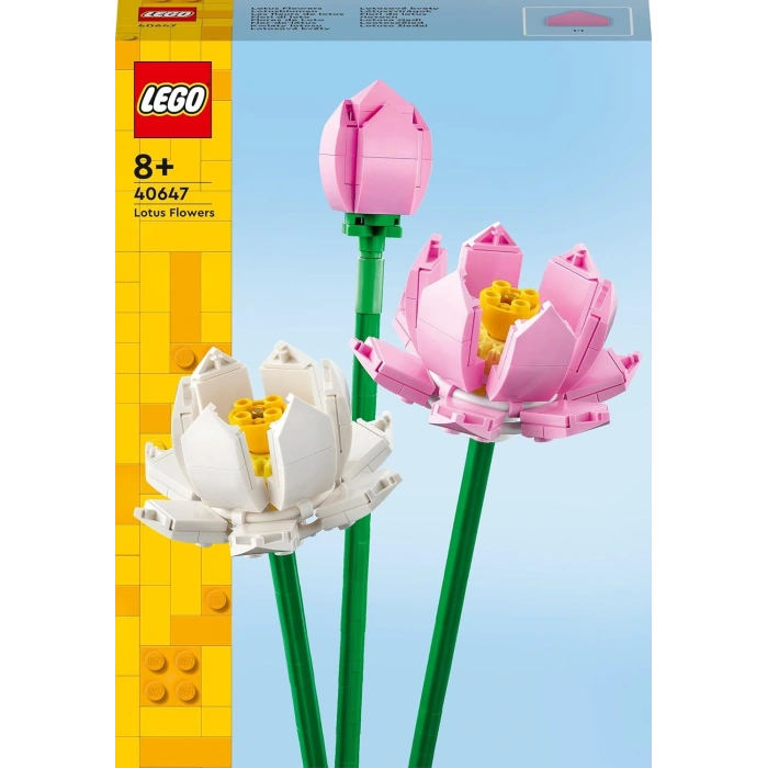 LEGO® Iconic Lotus Çiçekleri 40647 - Dekoratif, Koleksiyonluk ve Sergilenebilir Çiçek Modeli Yapım Seti (220 Parça)