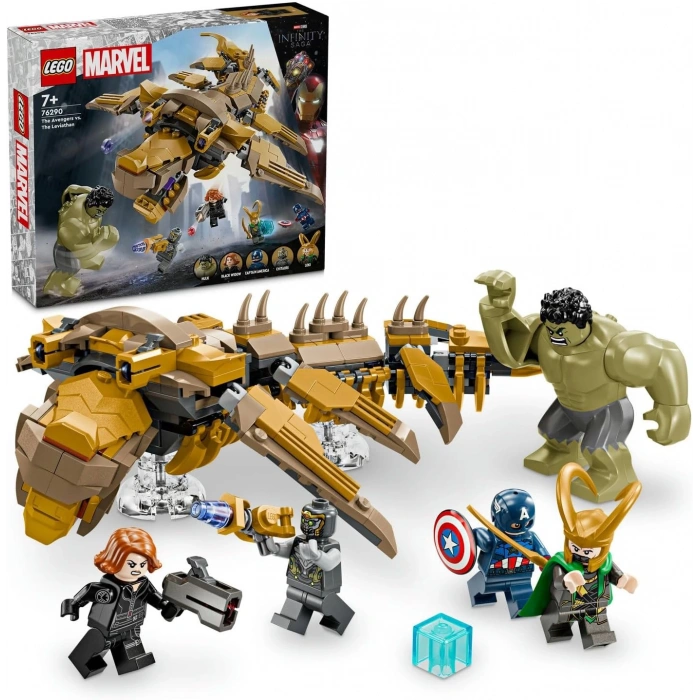 LEGO Marvel Avengers, Leviathan’a Karşı 76290-7 Yaş ve Üzeri Süper Kahraman Sevenler İçin Yaratıcı Oyuncak Yapım Seti (347 Parça)