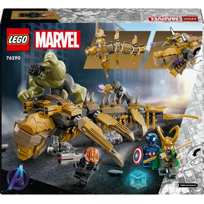 LEGO Marvel Avengers, Leviathan’a Karşı 76290-7 Yaş ve Üzeri Süper Kahraman Sevenler İçin Yaratıcı Oyuncak Yapım Seti (347 Parça)