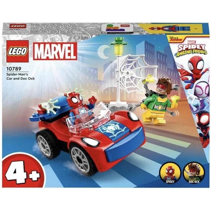 LEGO Marvel Örümcek Adam’ın Arabası ve Doktor Oktopus 10789-4 Yaş ve Üzeri Çocuklar İçin İki Minifigürlü Yaratıcı Oyuncak Yapım Seti (48 Parça)
