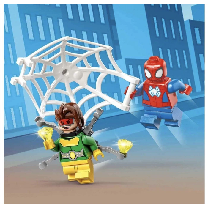 LEGO Marvel Örümcek Adam’ın Arabası ve Doktor Oktopus 10789-4 Yaş ve Üzeri Çocuklar İçin İki Minifigürlü Yaratıcı Oyuncak Yapım Seti (48 Parça)