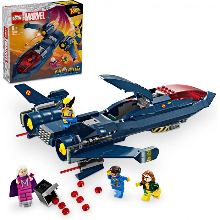 LEGO Marvel X-Men X-Jet 76281 – 8 Yaş ve Üzeri Süper Kahraman Seven Çocuklar İçin İnşa Edilebilen Oyuncak Uçak Modeli İçeren Yaratıcı Oyuncak Yapım Seti (359 Parça)