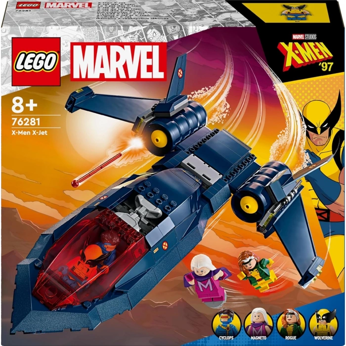 LEGO Marvel X-Men X-Jet 76281 – 8 Yaş ve Üzeri Süper Kahraman Seven Çocuklar İçin İnşa Edilebilen Oyuncak Uçak Modeli İçeren Yaratıcı Oyuncak Yapım Seti (359 Parça)