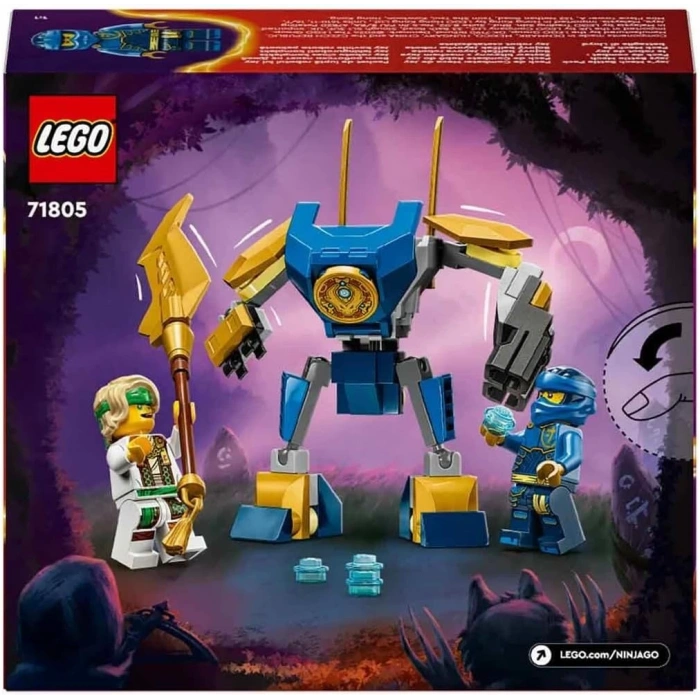 LEGO NINJAGO Jay’in Robotu Savaş Paketi 71805-6 Yaş ve Üzeri Çocuklar için Jay Minifigürü İçeren Yaratıcı Oyuncak Yapım Seti (78 Parça)