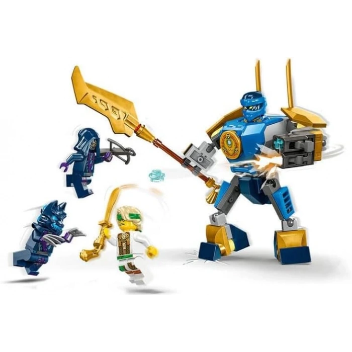 LEGO NINJAGO Jay’in Robotu Savaş Paketi 71805-6 Yaş ve Üzeri Çocuklar için Jay Minifigürü İçeren Yaratıcı Oyuncak Yapım Seti (78 Parça)