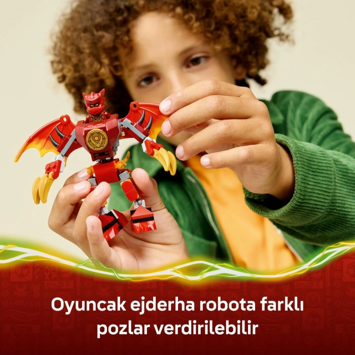 LEGO NINJAGO Kai’nin Ejderha Robotu Savaş Paketi 71851-6 Yaş ve Üzeri Çocuklar için Oyuncak Yapım Seti, Hediye Fikri (85 Parça)