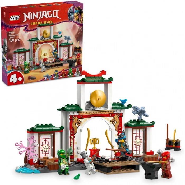 LEGO NINJAGO Ninja Spinjitzu Tapınağı 71831-4 Yaş ve Üzeri Çocuklar için 4 Minifigürle Ejderha Modeli İçeren Yaratıcı Oyuncak Yapım Seti, Doğum Günü Hediyesi (158 Parça)