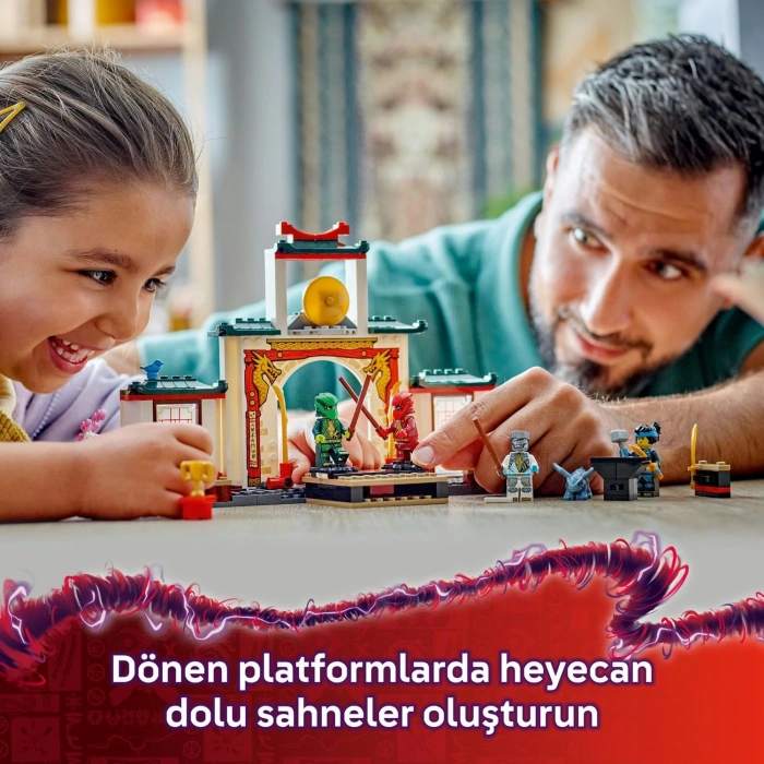 LEGO NINJAGO Ninja Spinjitzu Tapınağı 71831-4 Yaş ve Üzeri Çocuklar için 4 Minifigürle Ejderha Modeli İçeren Yaratıcı Oyuncak Yapım Seti, Doğum Günü Hediyesi (158 Parça)