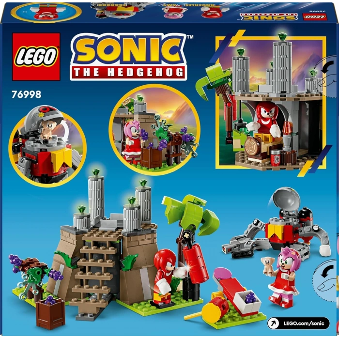 LEGO Sonic the Hedgehog Knuckles ve Master Emerald Tapınağı 76998 – 8 Yaş ve Üzeri Çocuklar İçin Video Oyunu Karakterleri İçeren Yaratıcı Oyuncak Yapım Seti (325 Parça)