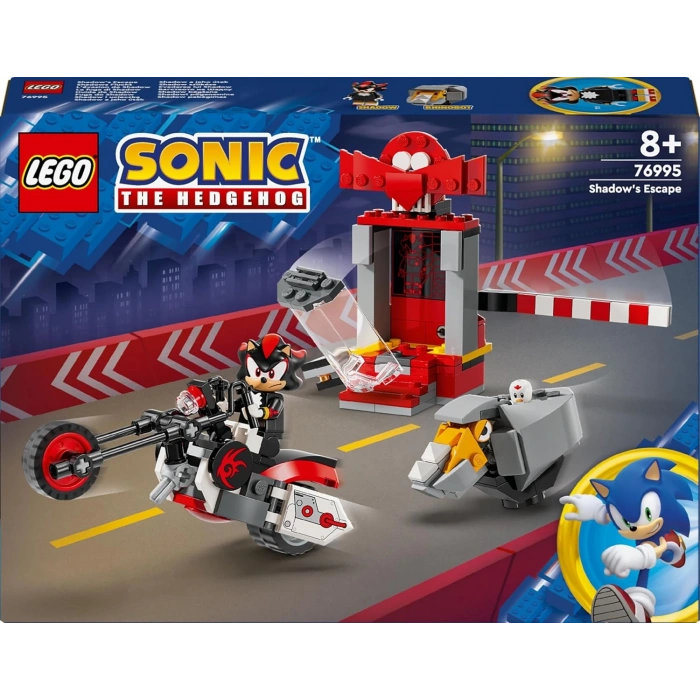 LEGO Sonic the Hedgehog Shadow the Hedgehog Kaçışı 76995-8 Yaş ve Üzeri Çocuklar için Yaratıcı Oyuncak Yapım Seti (196 Parça)