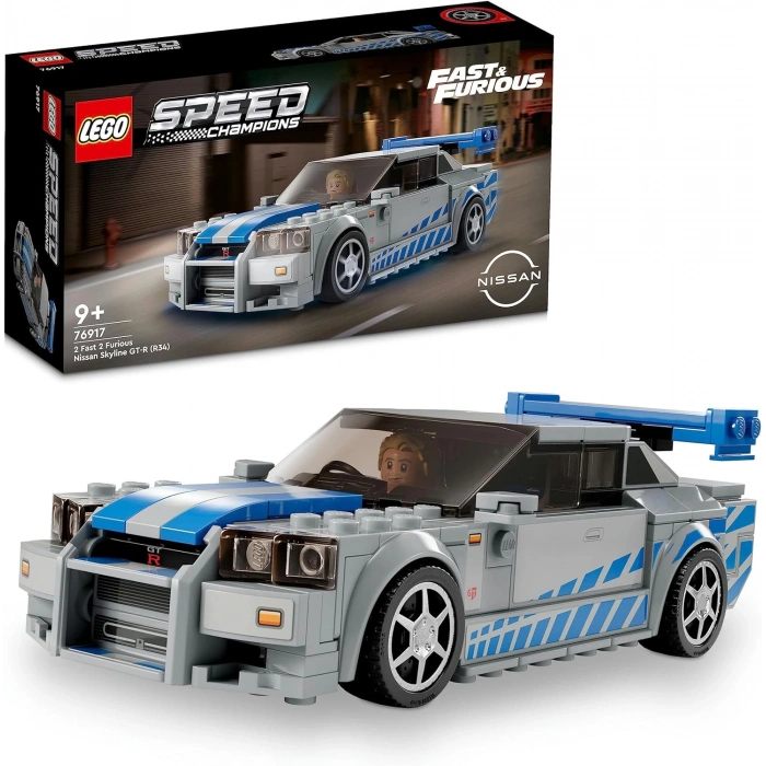 LEGO® Speed Champions Daha Hızlı Daha Öfkeli Nissan Skyline GT-R (R34) 76917 (319 Parça)
