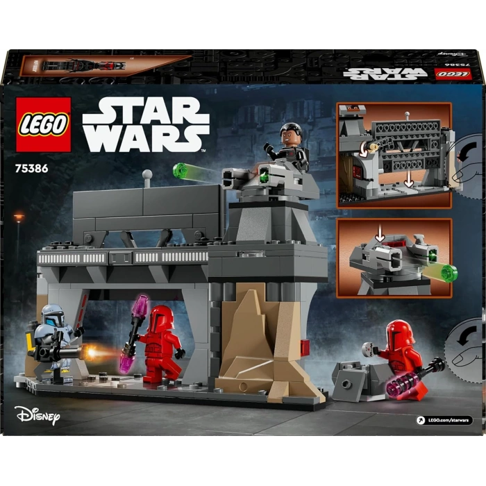 LEGO Star Wars: The Mandalorian Paz Vizsla ve Moff Gideon Savaşı 75386 – 7 Yaş ve Üzeri Kız ve Erkek Çocuklar için 4 Minifigür İçeren Oyuncak Yapım Seti, Çocuklar için Doğum Günü Hediyesi (289 Parça)