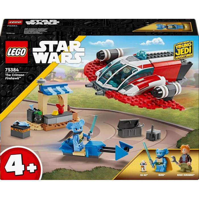 LEGO Star Wars: Young Jedi Adventures Crimson Firehawk™ 75384, 4 Yaş ve Üzeri Star Wars Sevenler için Yaratıcı Oyuncak Yapım Seti, 136 Parça
