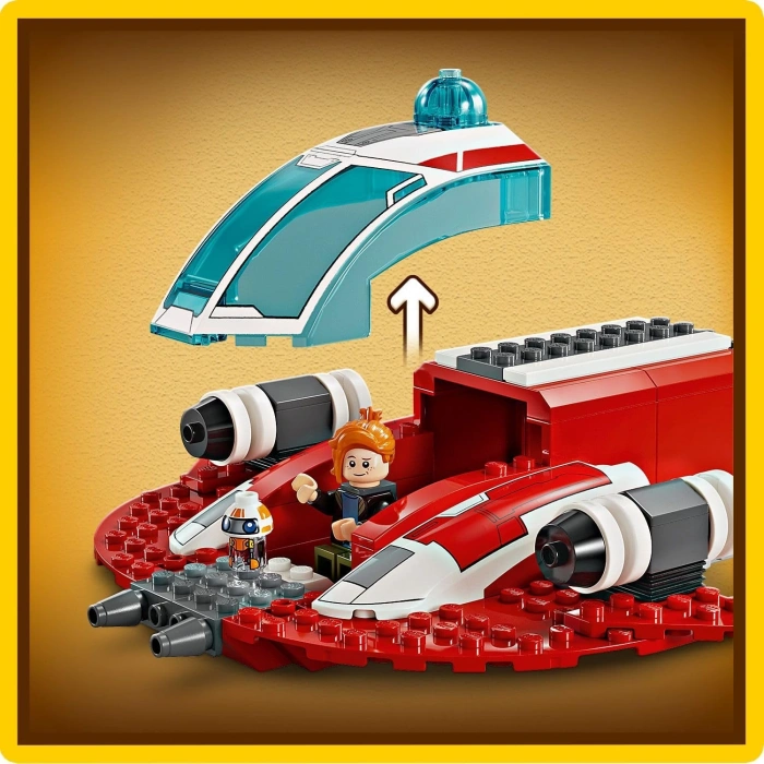 LEGO Star Wars: Young Jedi Adventures Crimson Firehawk™ 75384, 4 Yaş ve Üzeri Star Wars Sevenler için Yaratıcı Oyuncak Yapım Seti, 136 Parça